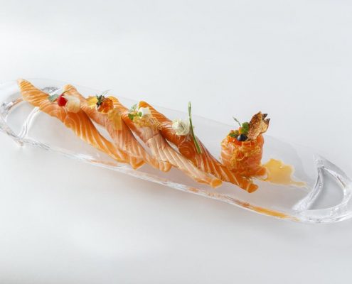 Sushi elaborado con salmón noruego. Imagen: mardenoruega