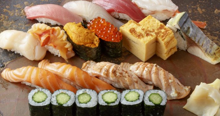 Sushi elaborado con salmón, entre otros pescados. Imagen: Mar de Noruega