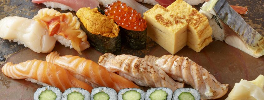 Sushi elaborado con salmón, entre otros pescados. Imagen: Mar de Noruega
