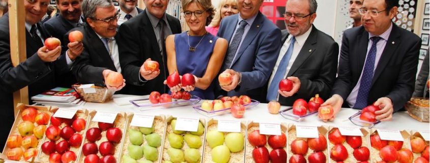 Inauguracion de la Fira Sant Miquel en Fira de Lleida con la ministra Tejerina en septiembre de 2015.