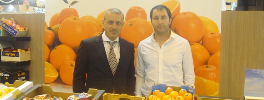 José E. Sanz, de la IGP de Cítricos Valencianos, y Francisco Dabike, accionista del Grupo Rueda. Imagen: IGP Cítricos Valencianos.