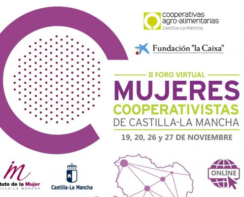 Cartel II Foro Mujeres Cooperativistas de Castilla La Mancha