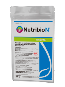 Nutribio N, envase de producto de Syngenta. 