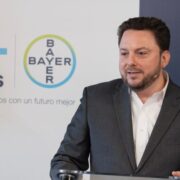 Momento de la presentación de los resultados de Bayer en 2023.